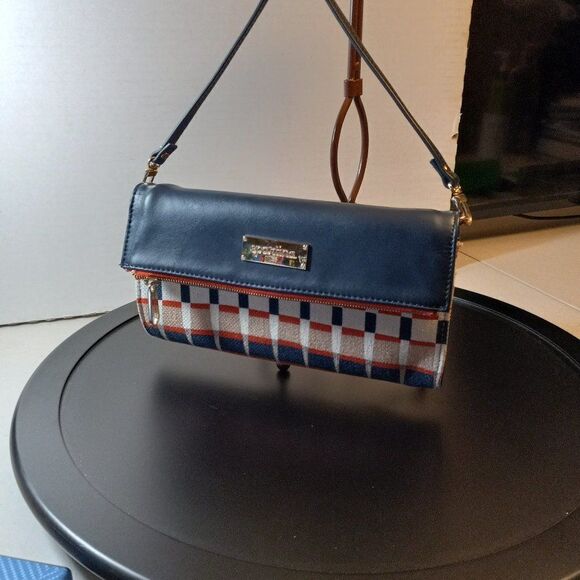 Spartina 449 Leather and Canvas Fabric  Clutch/Wristlet Cottagecore - Picture 7 of 8